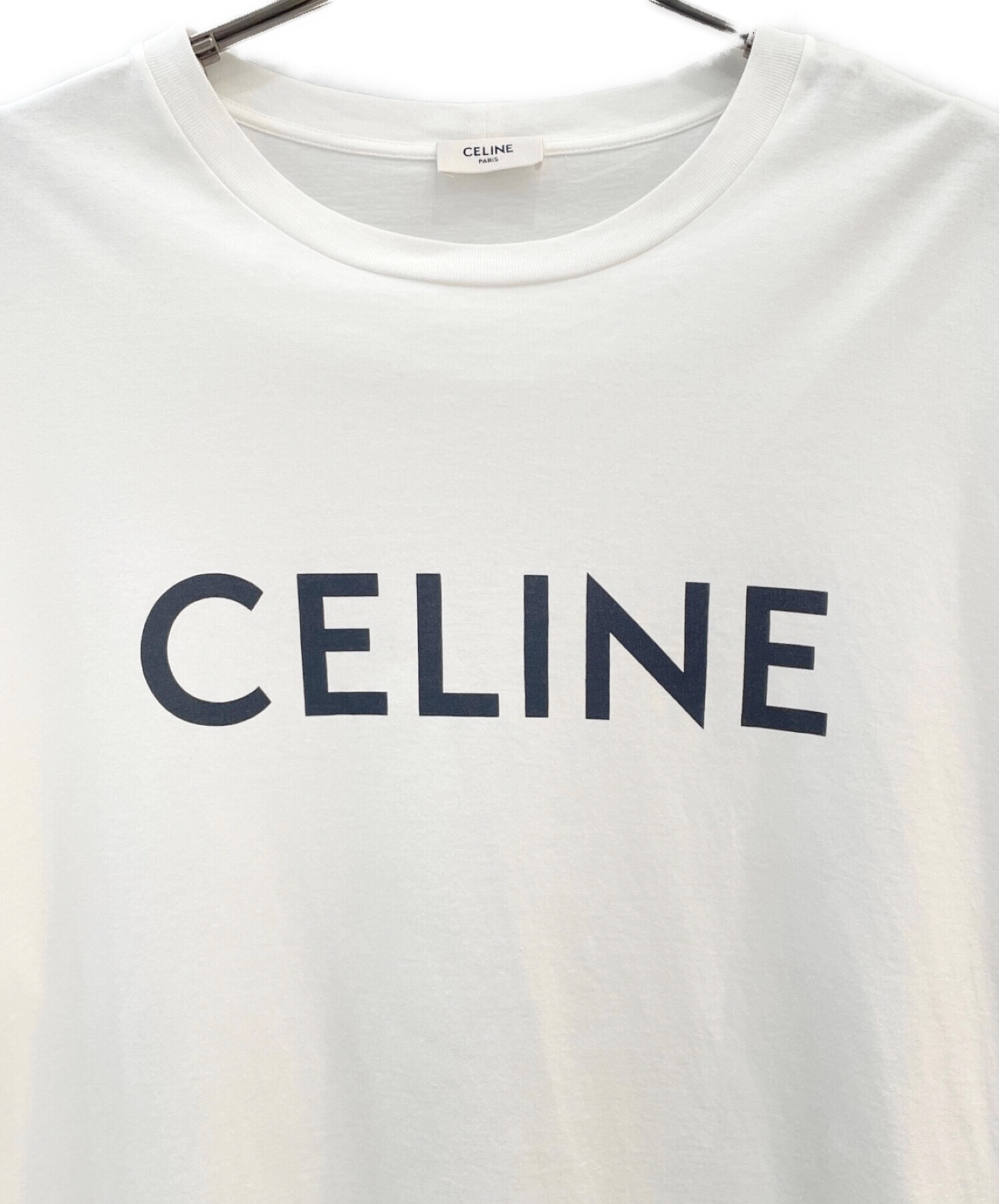 中古・古着通販】CELINE (セリーヌ) ロゴプリントルーズTシャツ 