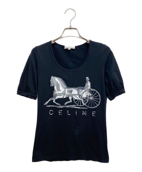 中古・古着通販】CELINE (セリーヌ) プリントTシャツ ブラック サイズ:S｜ブランド・古着通販 トレファク公式【TREFAC  FASHION】スマホサイト