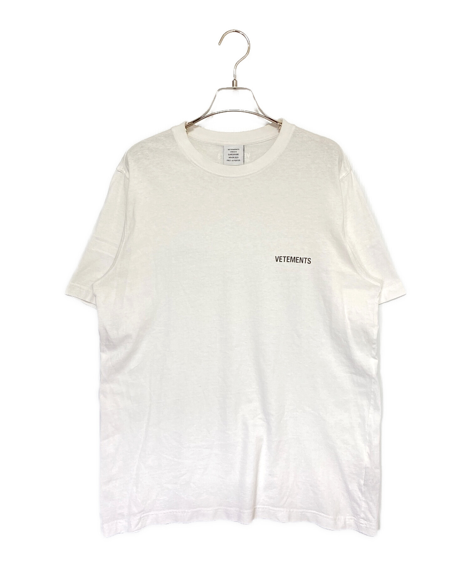 中古・古着通販】VETEMENTS (ヴェトモン) ワンポイントロゴカットソー ...