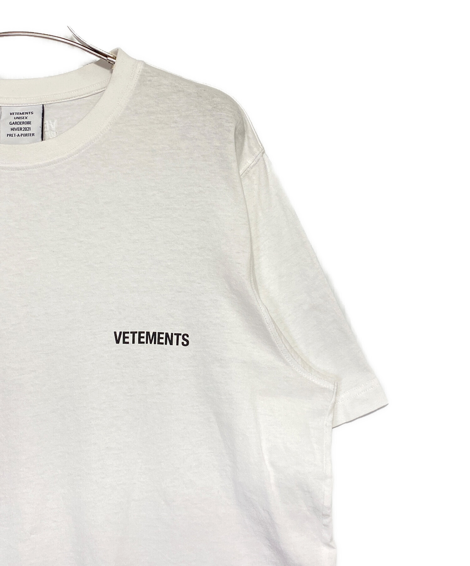 中古・古着通販】VETEMENTS (ヴェトモン) ワンポイントロゴカットソー ...