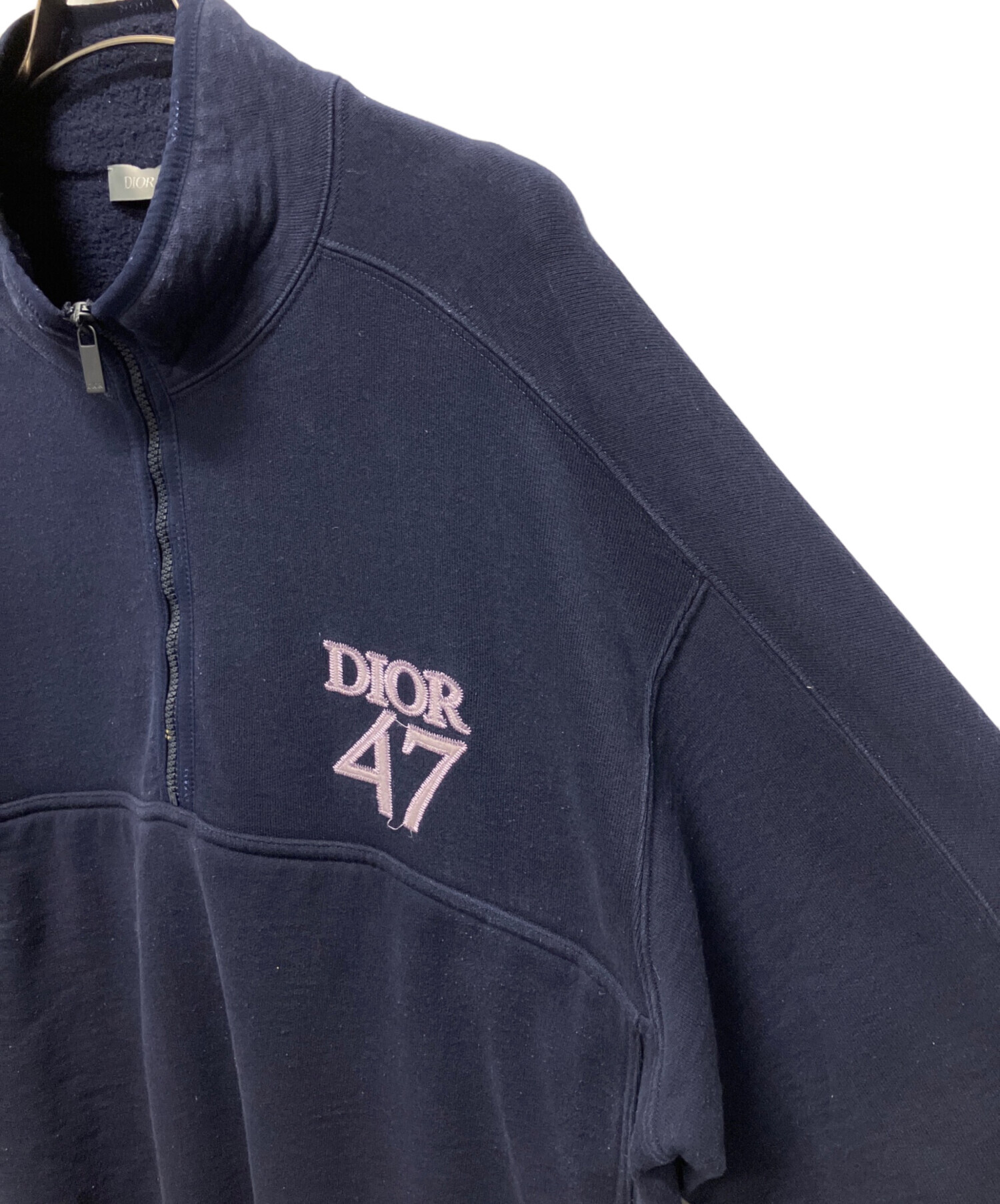 中古・古着通販】Dior (ディオール) 47刺繍ハーフジップヘビースウェット ネイビー サイズ:XXL｜ブランド・古着通販  トレファク公式【TREFAC FASHION】スマホサイト