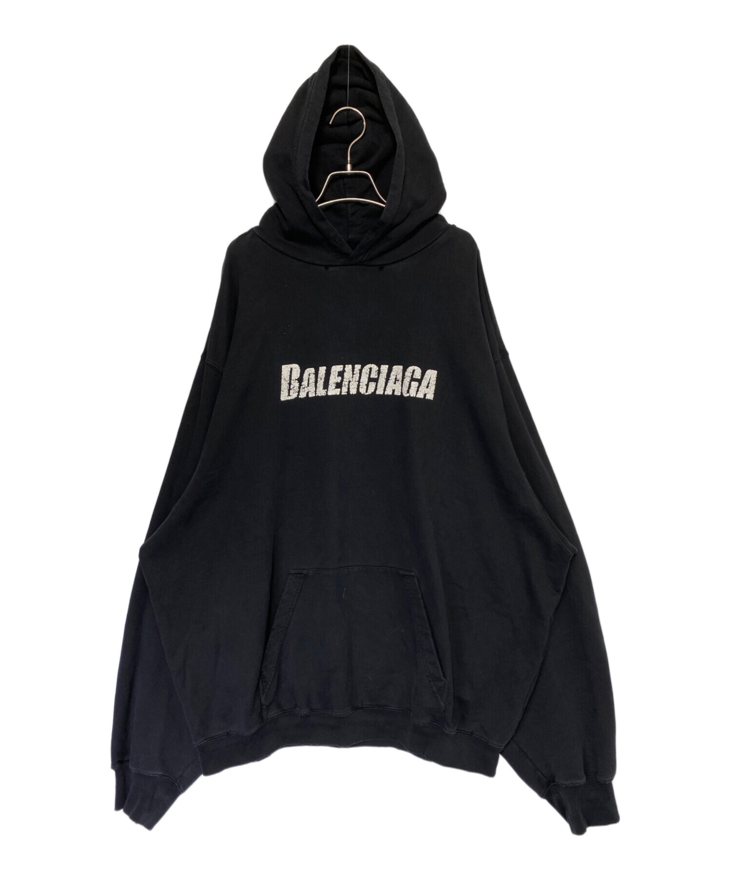 中古・古着通販】BALENCIAGA (バレンシアガ) ロゴパーカー ブラック サイズ:M｜ブランド・古着通販 トレファク公式【TREFAC  FASHION】スマホサイト