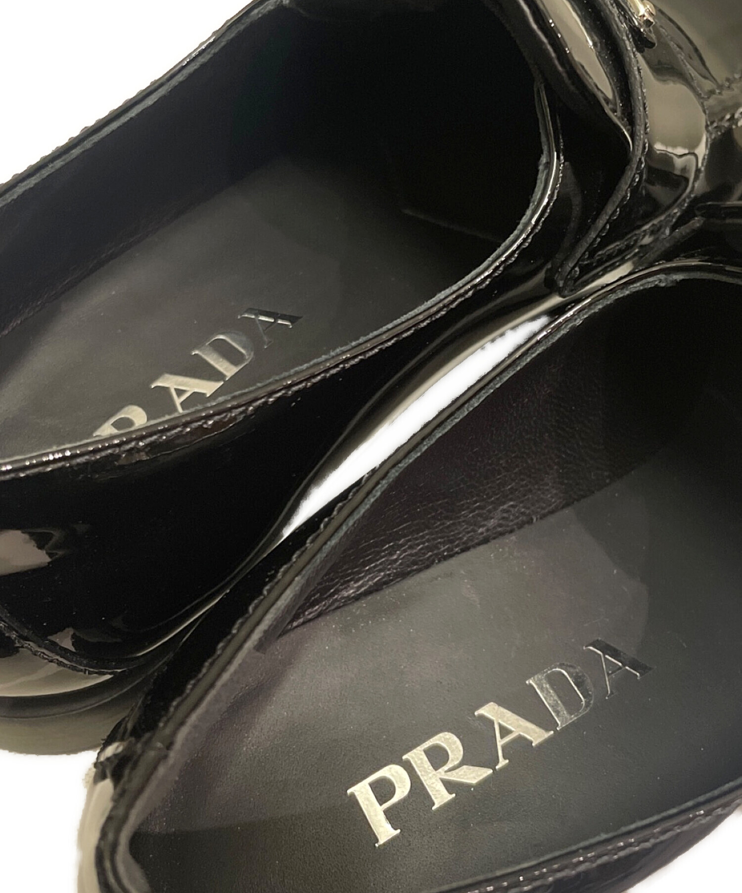 中古・古着通販】PRADA (プラダ) エナメルパンプス ブラック サイズ:36 1/2｜ブランド・古着通販 トレファク公式【TREFAC  FASHION】スマホサイト