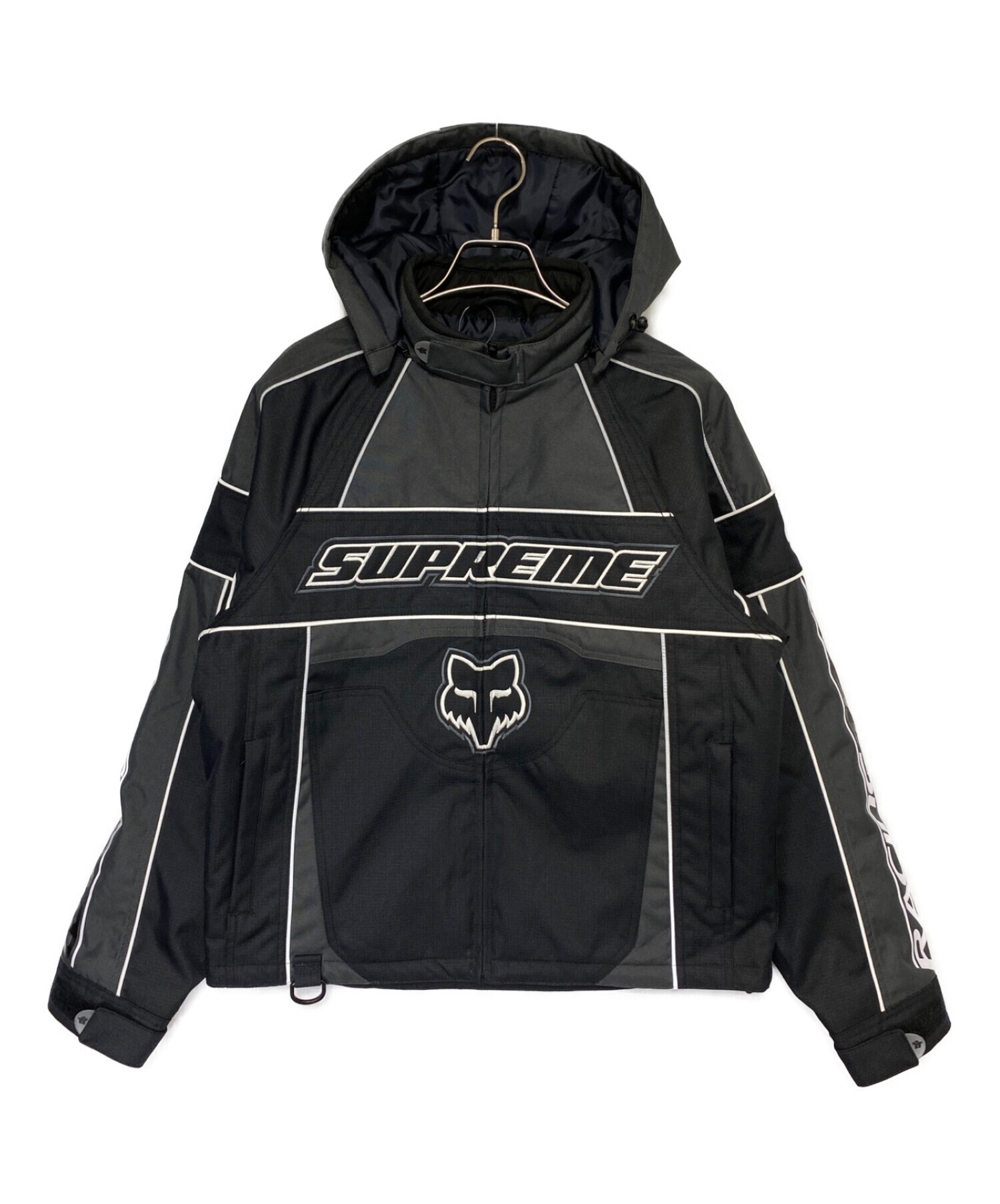 SUPREME (シュプリーム) FOX (フォックス) Racing Jacket ブラック サイズ:S 未使用品