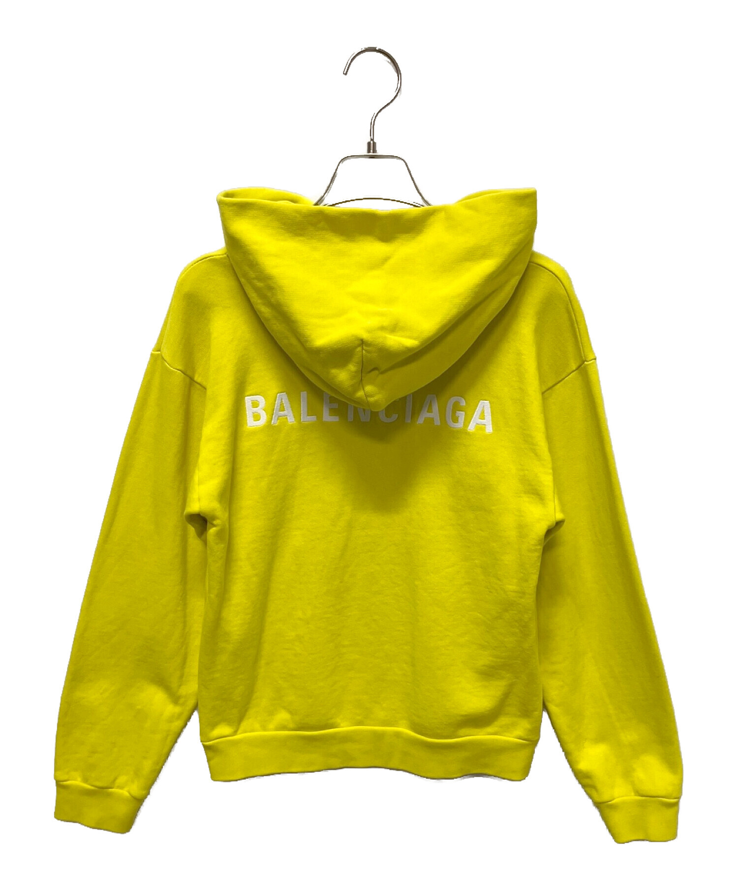 中古・古着通販】BALENCIAGA (バレンシアガ) ロゴ刺繍プルオーバーパーカー イエロー サイズ:10｜ブランド・古着通販  トレファク公式【TREFAC FASHION】スマホサイト