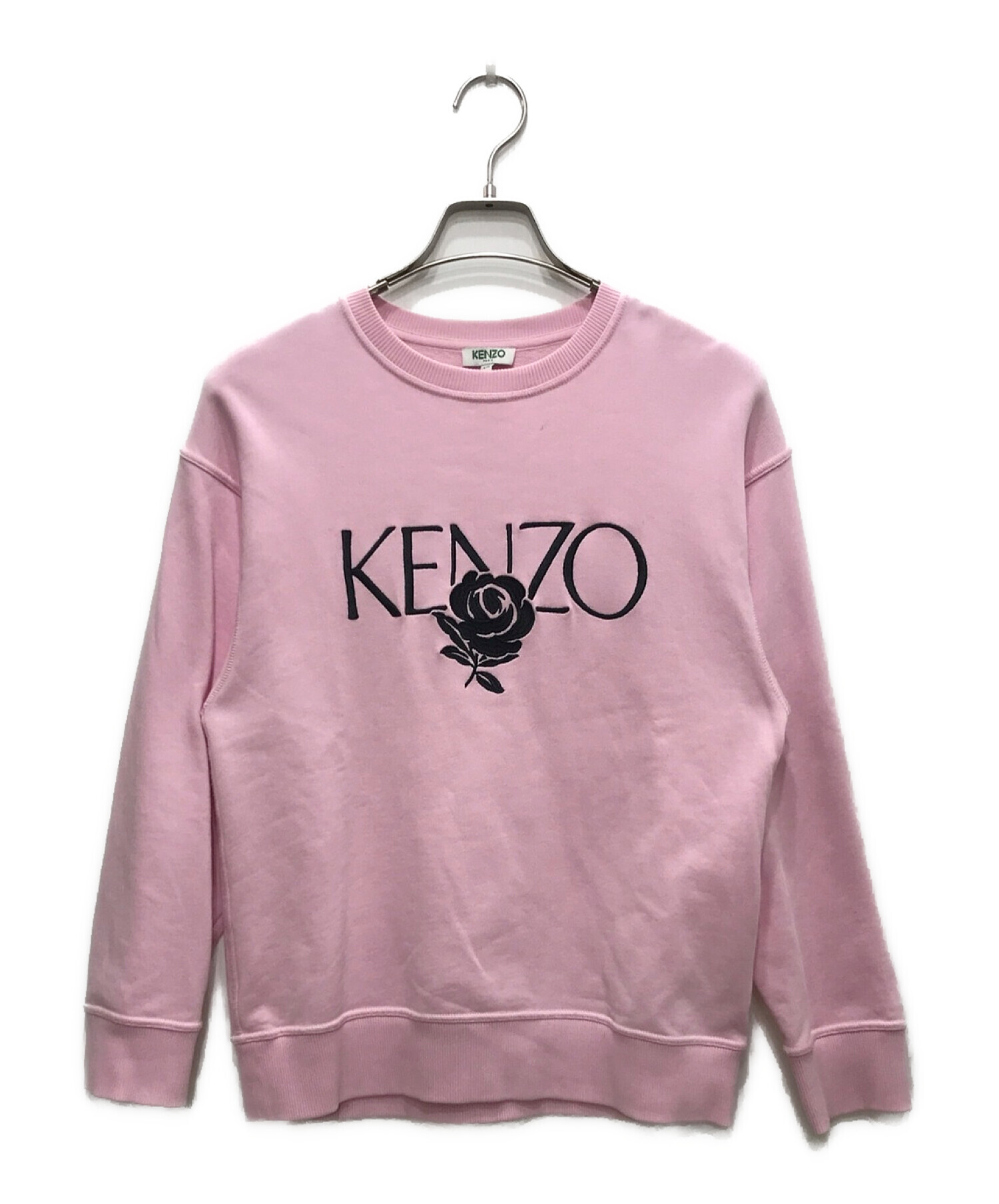 KENZO (ケンゾー) ローズ刺繍スウェット ピンク サイズ:XS