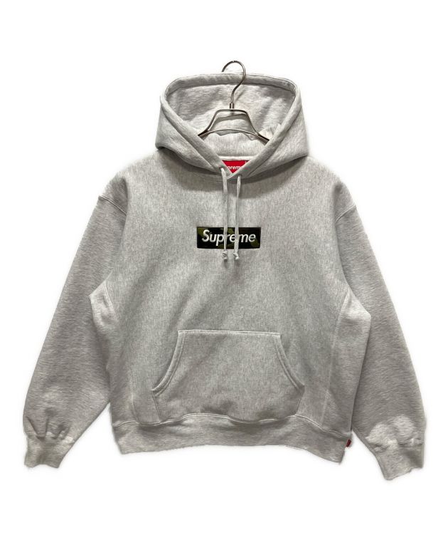 中古・古着通販】SUPREME (シュプリーム) Box Logo Hooded Sweatshirt ライトグレー サイズ:S｜ブランド・古着通販  トレファク公式【TREFAC FASHION】スマホサイト