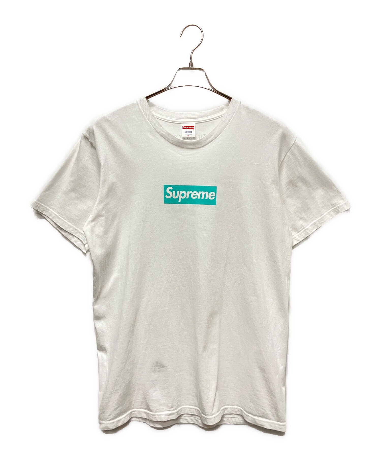 SUPREME (シュプリーム) TIFFANY & Co. (ティファニー) BOXロゴTシャツ ホワイト サイズ:M