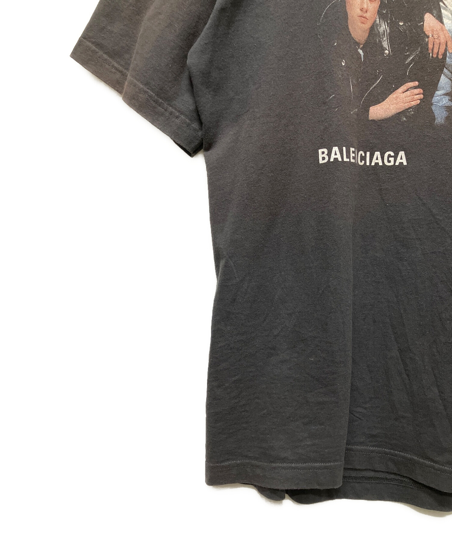 BALENCIAGA (バレンシアガ) スピードハンターズプリントTシャツ グレー サイズ:S