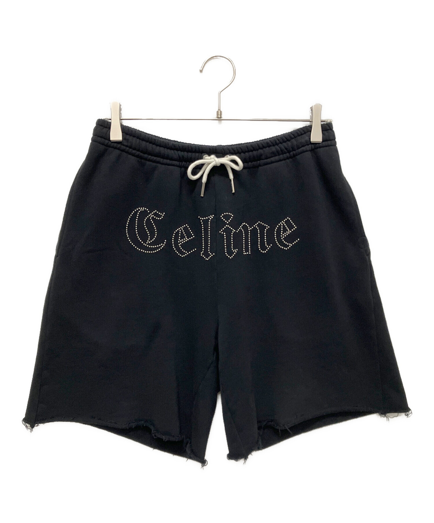 中古・古着通販】CELINE (セリーヌ) スタッズロゴ スウェットハーフパンツ ブラック サイズ:S｜ブランド・古着通販  トレファク公式【TREFAC FASHION】スマホサイト