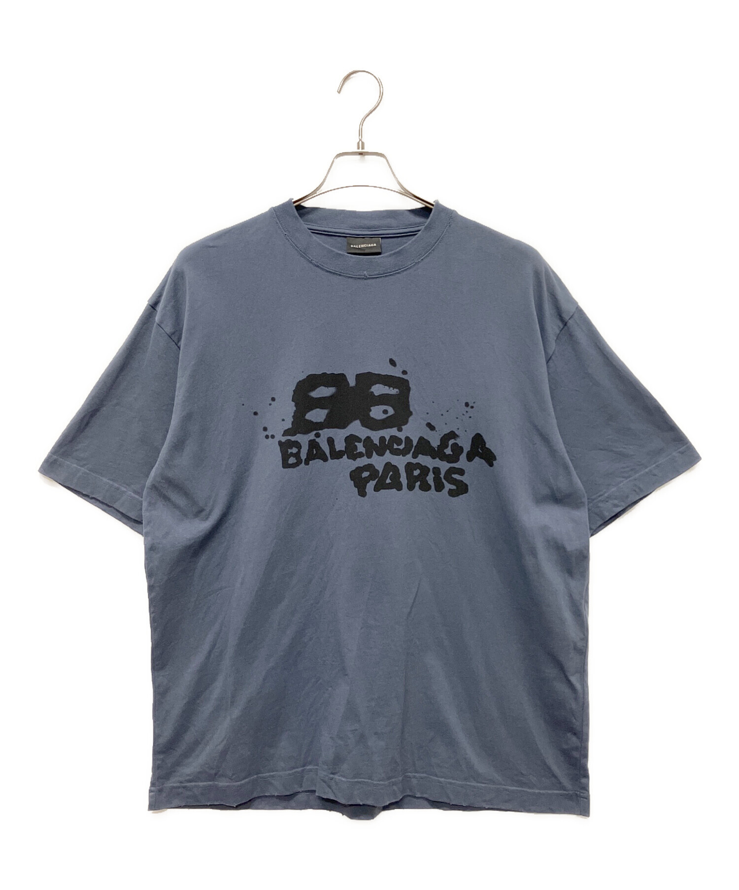 BALENCIAGA (バレンシアガ) Hand-Drawn BB Icon Tシャツ パープル サイズ:S