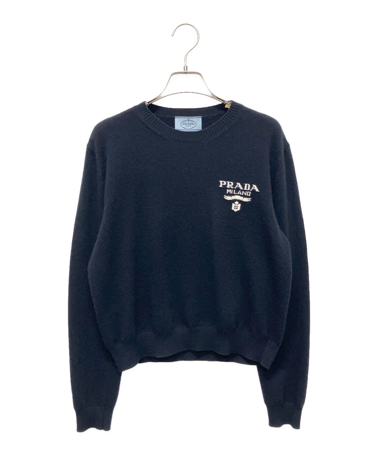 中古・古着通販】PRADA (プラダ) ウールxカシミヤ セーター ネイビー サイズ:38｜ブランド・古着通販 トレファク公式【TREFAC  FASHION】スマホサイト